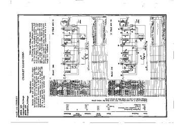 Crosley 166 schematic circuit diagram